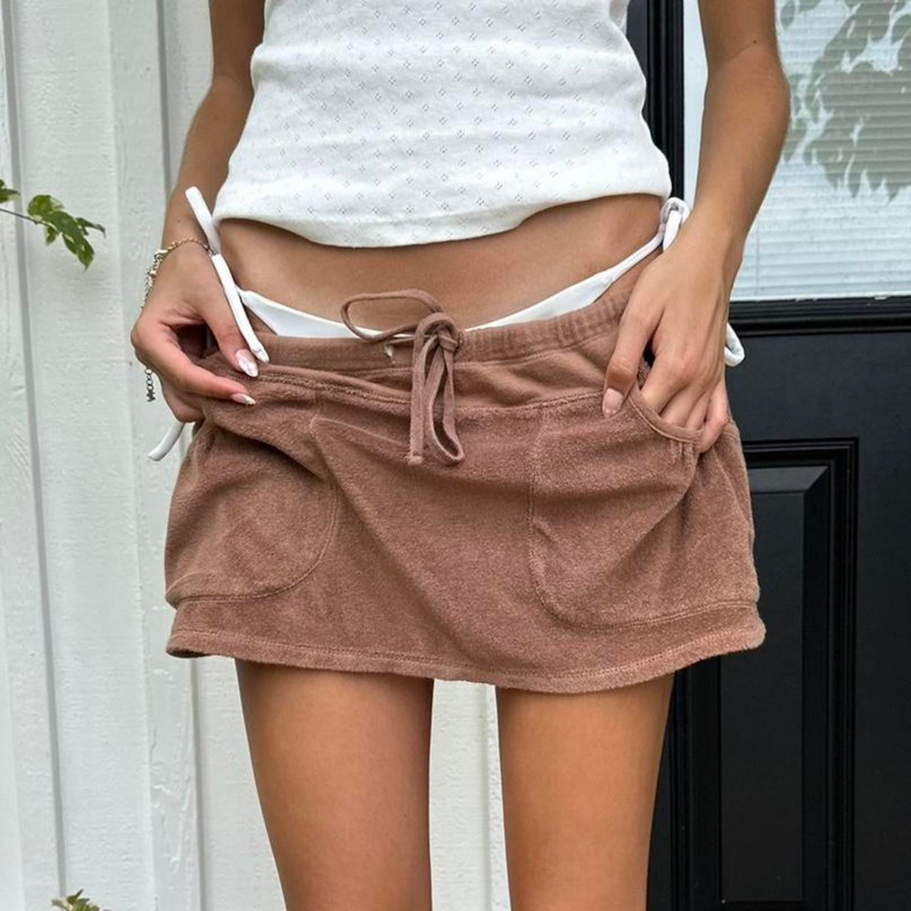 Vintage 90’s Victoria’s Secret brown mini skirt