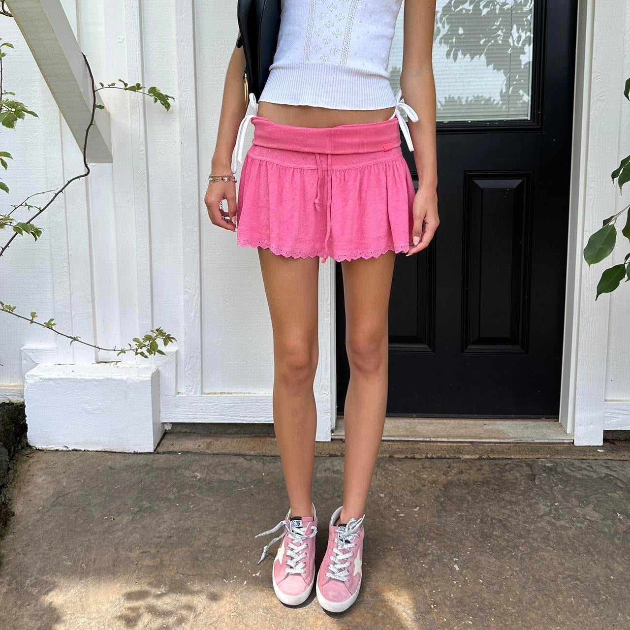Vintage early 2000s pink mini skirt
