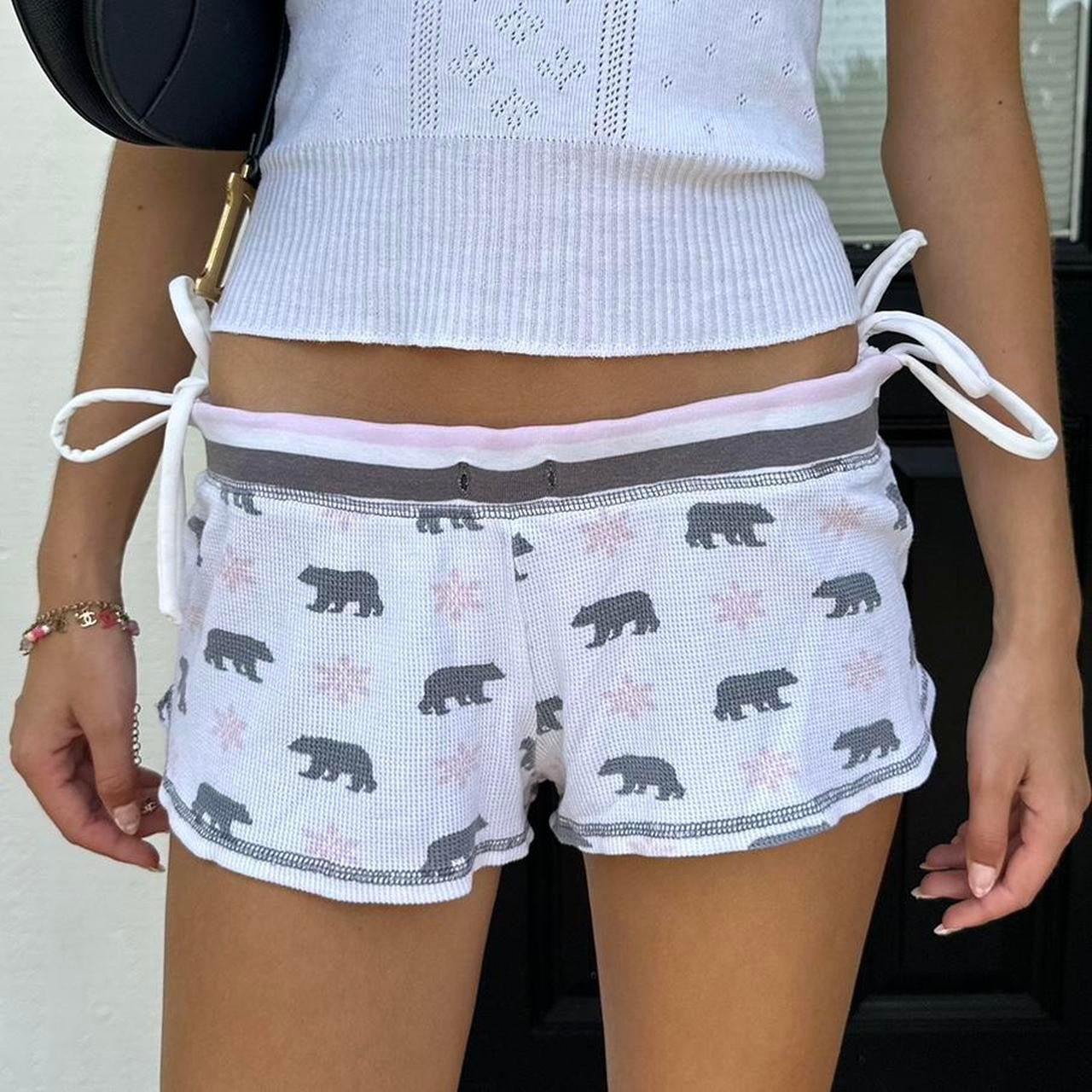 Vintage bear waffle shorts