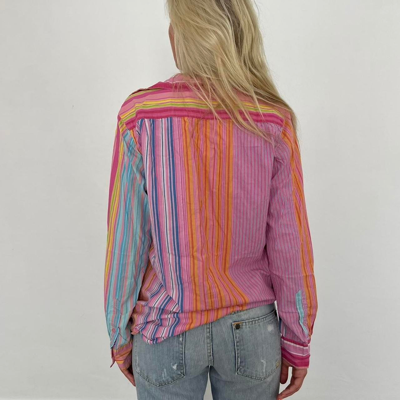 Vintage Victorias Secret colourful striped shirt