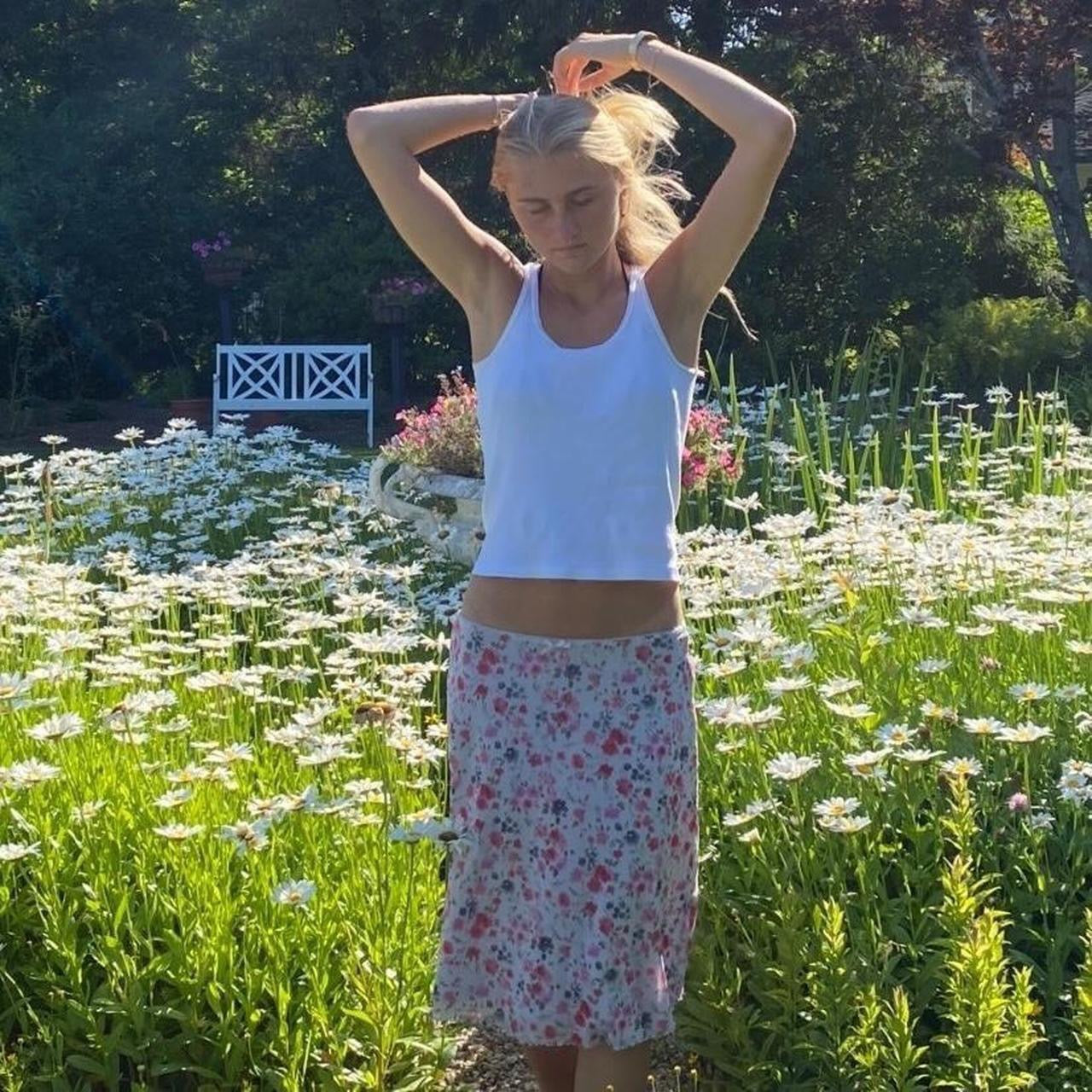 Vintage 90s floral print skirt