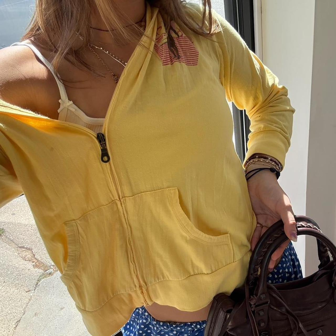 Vintage 2000’s surf yellow hoodie
