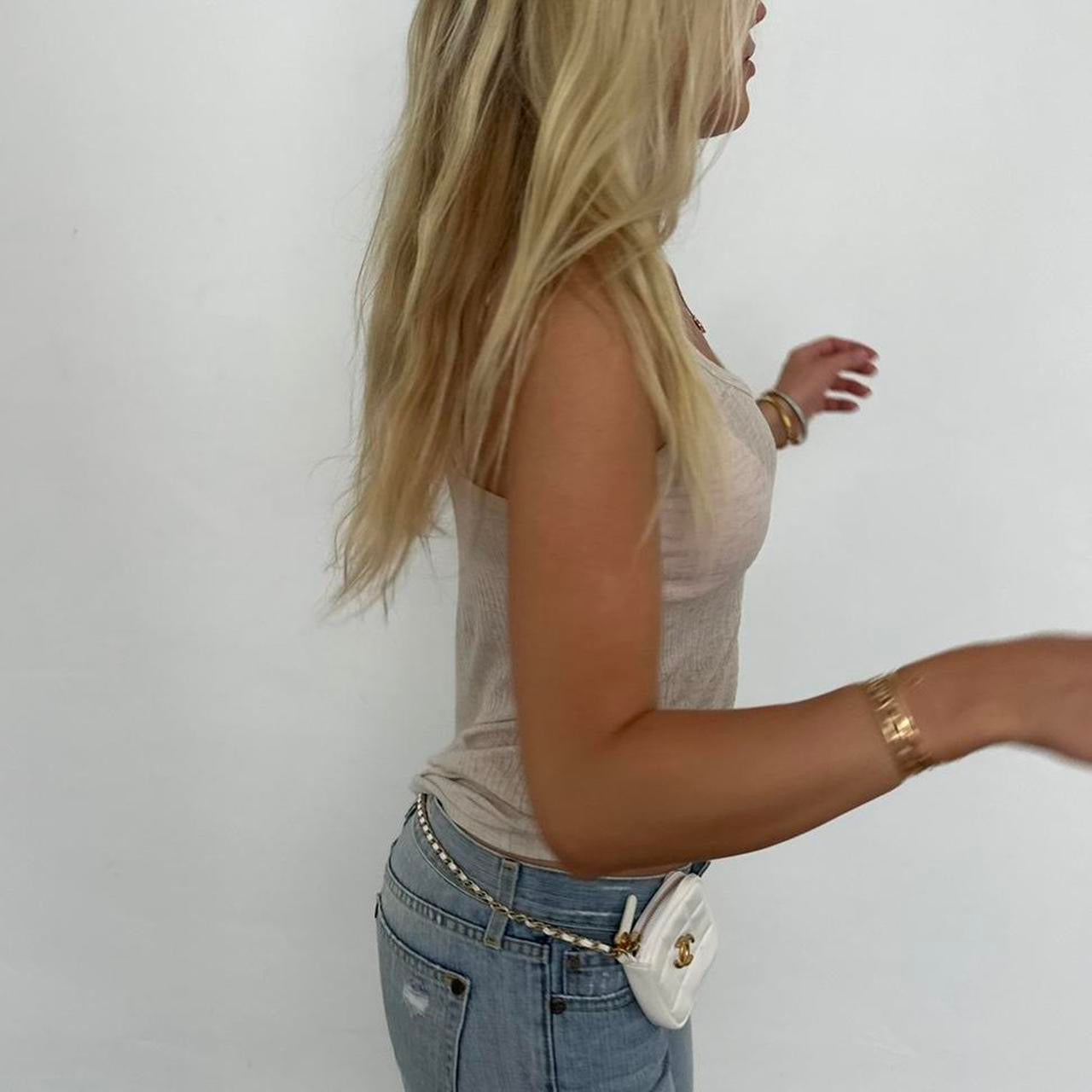 Vintage white/ cream tank top