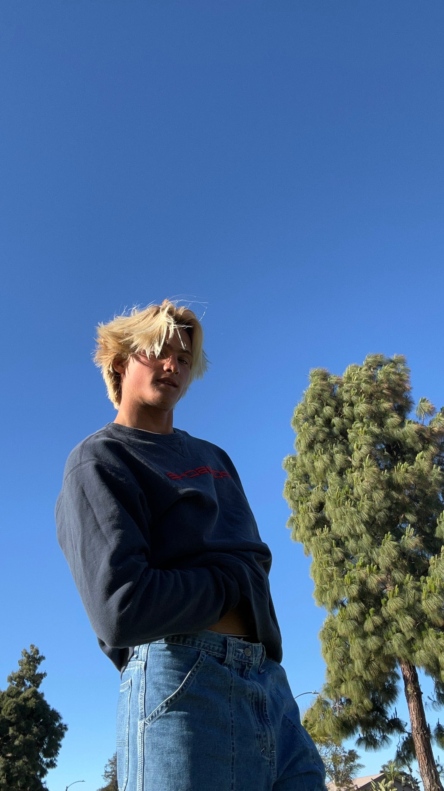 Vintage 90’s Porsche navy logo sweatshirt