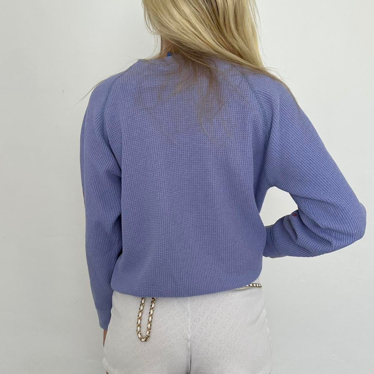 Vintage rare 1990s waffle surf long sleeve top