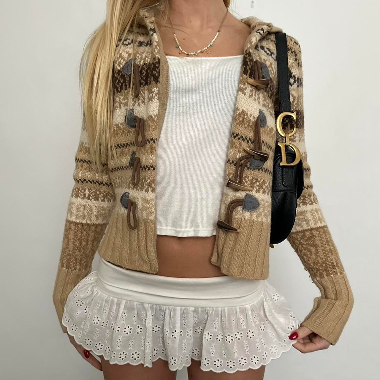 Vintage brown duffel sweater knit