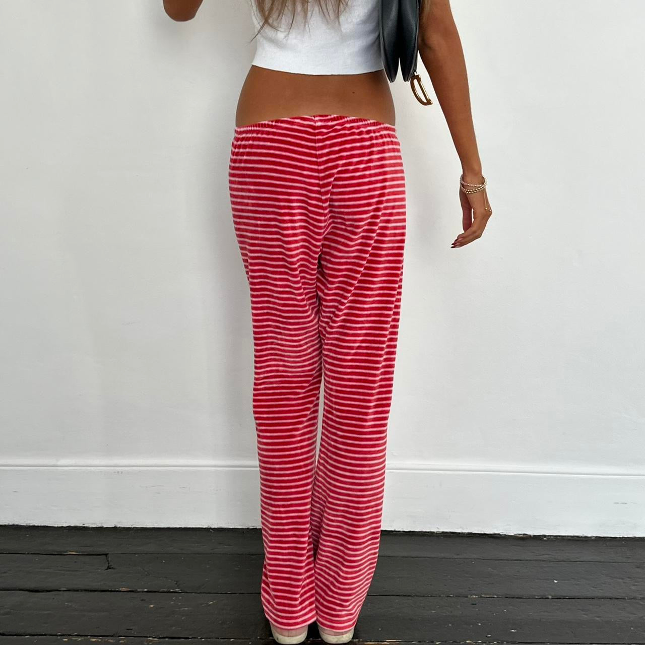Vintage 2000’s Victoria’s Secret red striped pants