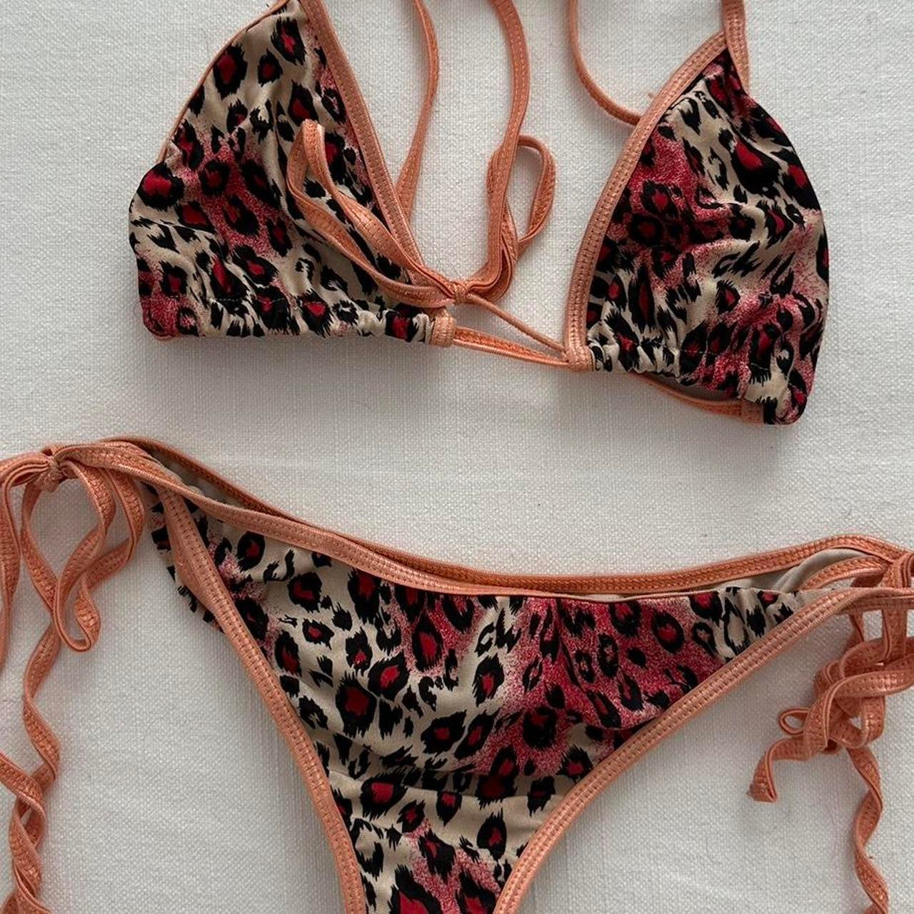 Vintage 90βs leopard print bikini ποΈ