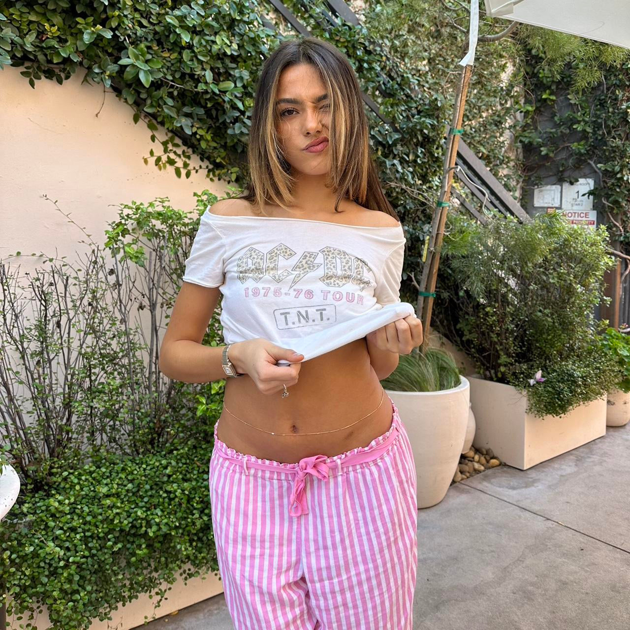 Vintage leopard print AC⚡️DC rarest top!!🖤