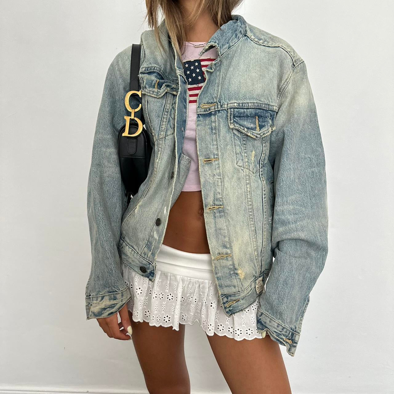 Vintage early 2000’s original Abercrombie denim jacket