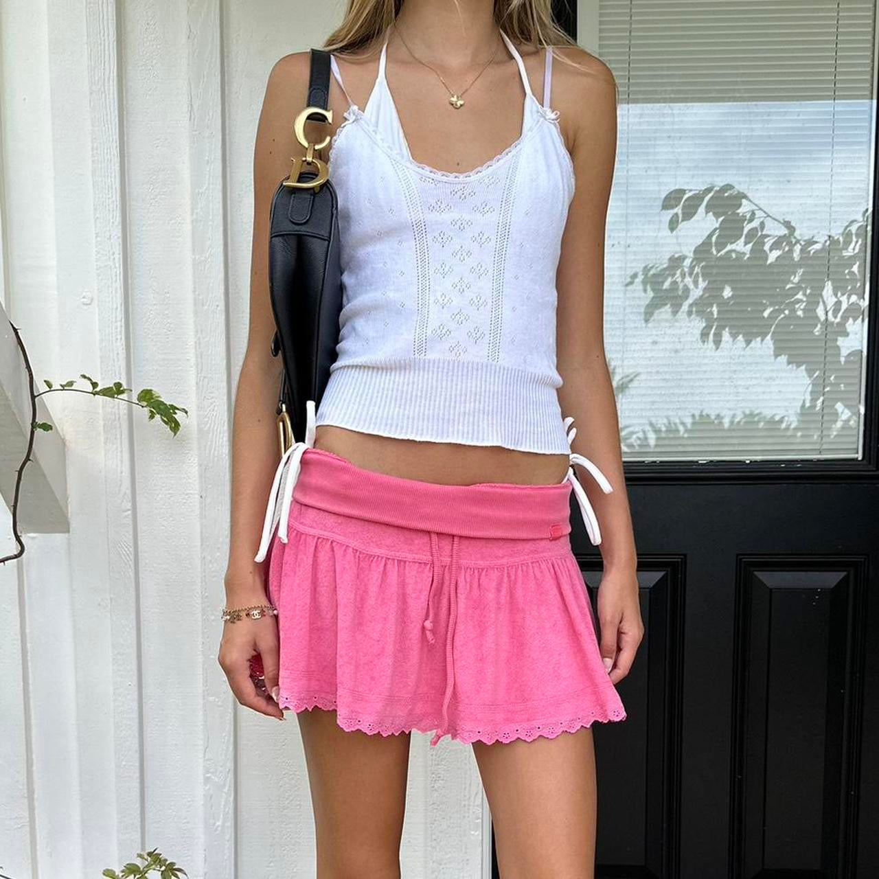 Vintage early 2000s pink mini skirt
