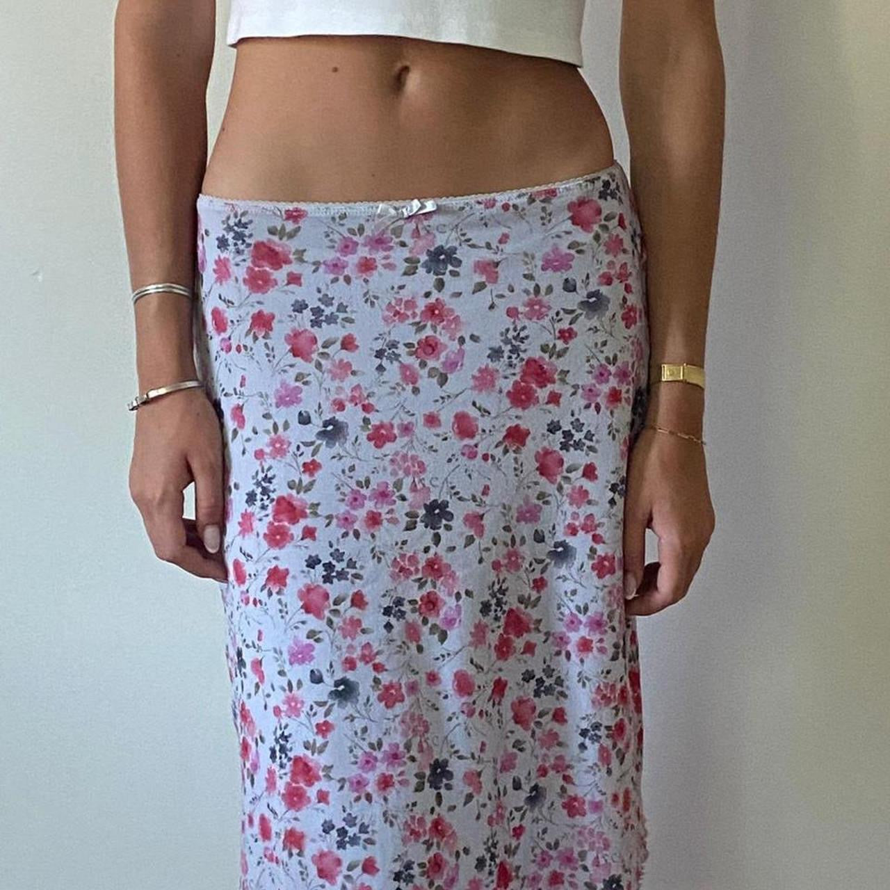Vintage 90s floral print skirt
