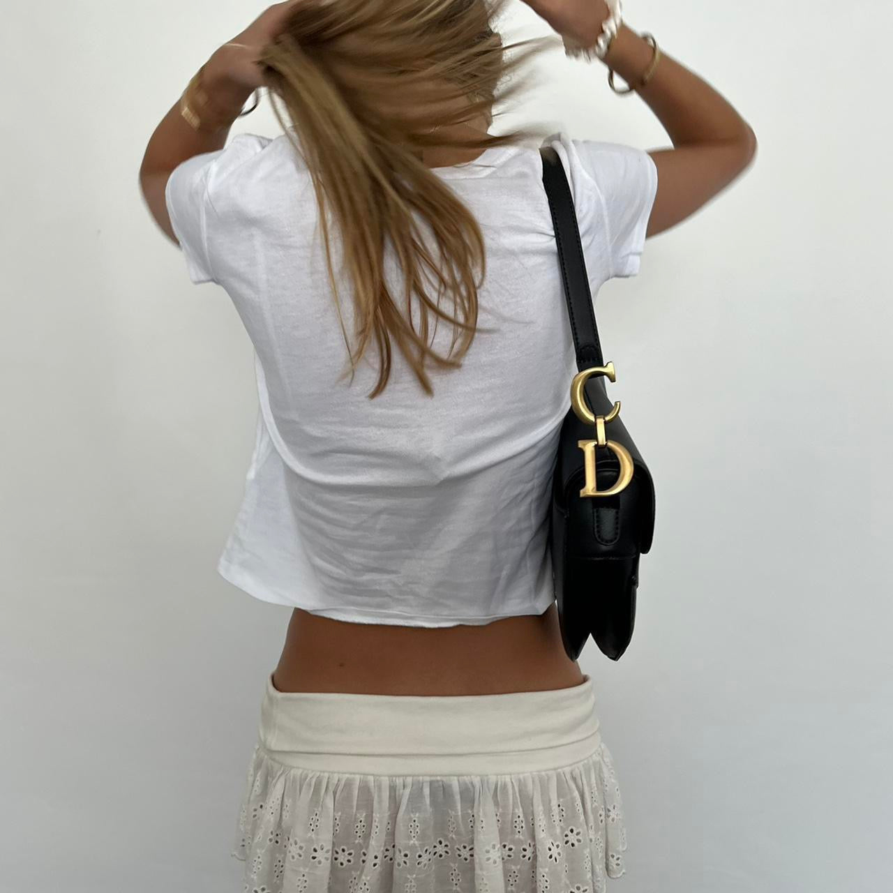 Vintage Ralph Lauren white embroidery baby tee