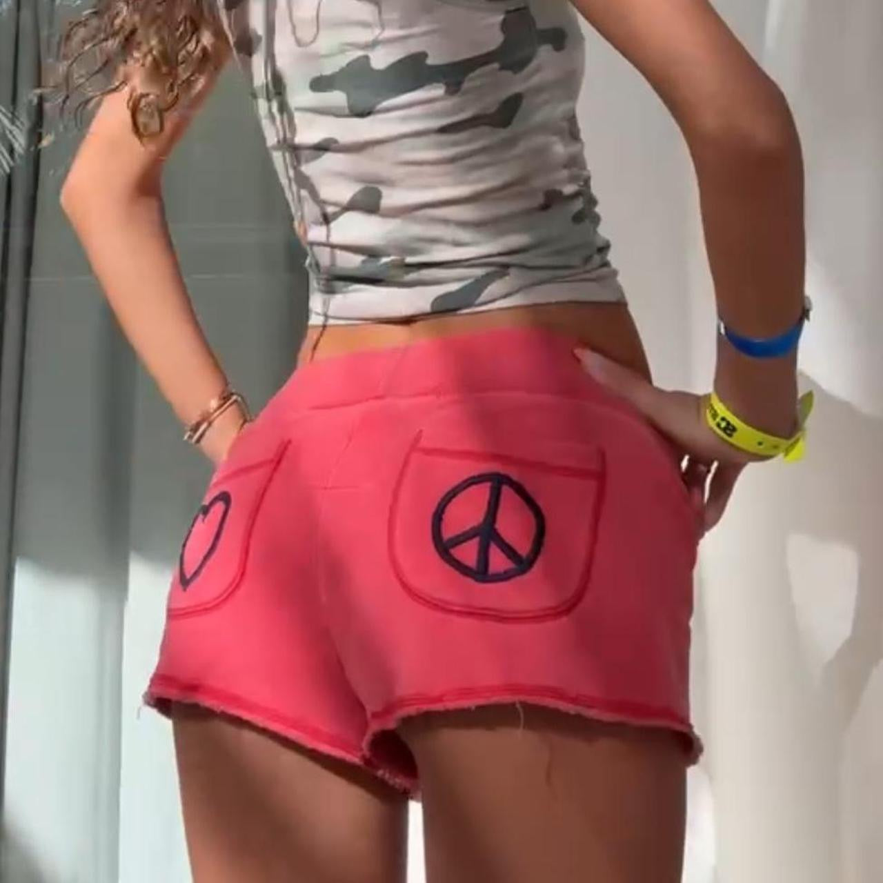 Vintage 2000s Victoria’s Secret peace shorts