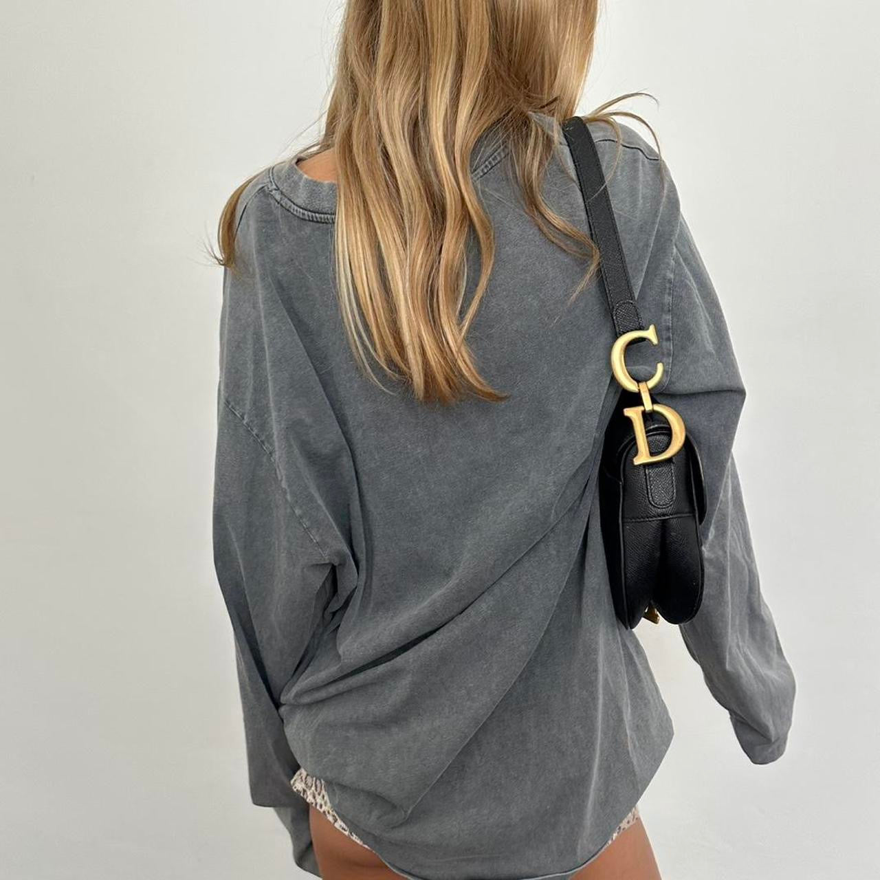 Vintage long sleeve grey jersey