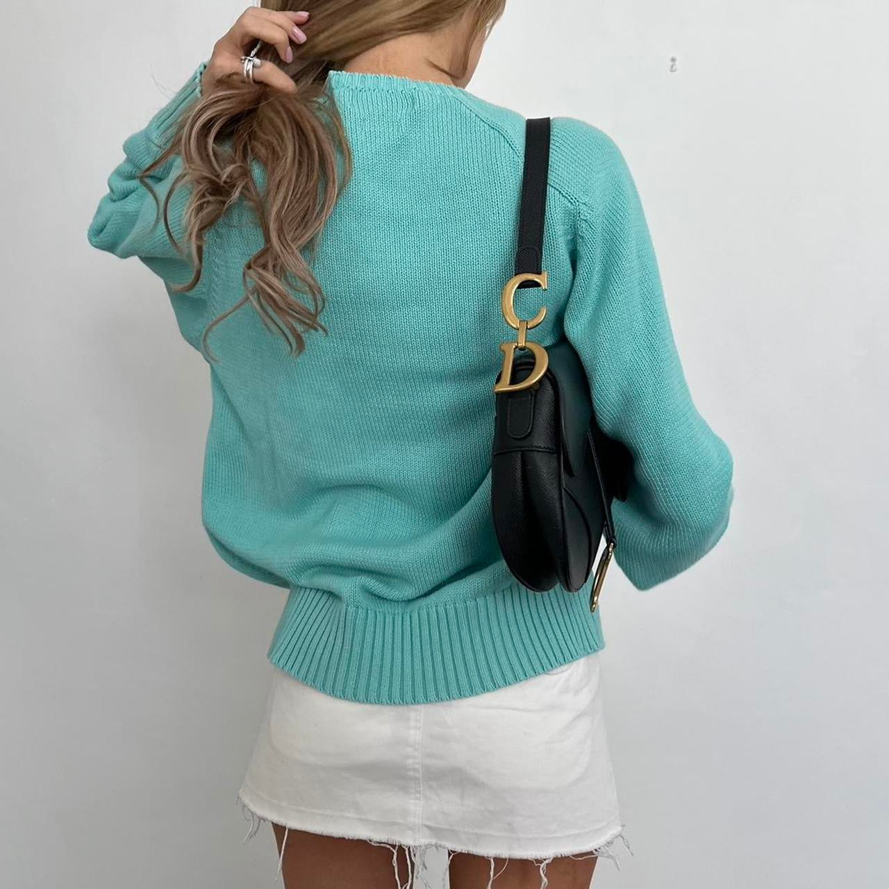 Vintage Ralph Lauren turquoise blue sweater