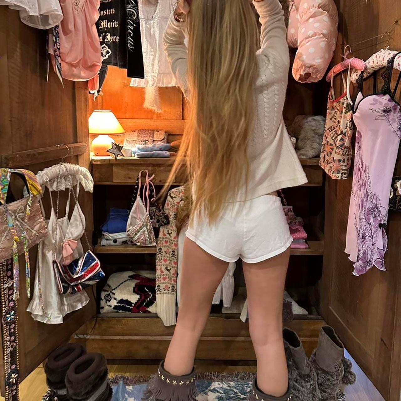 Vintage 2000’s white cardigan top