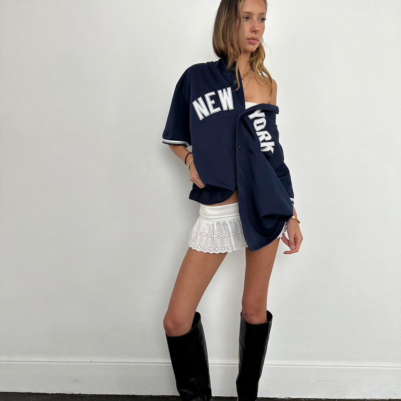 Vintage 90s New York oversized jersey top