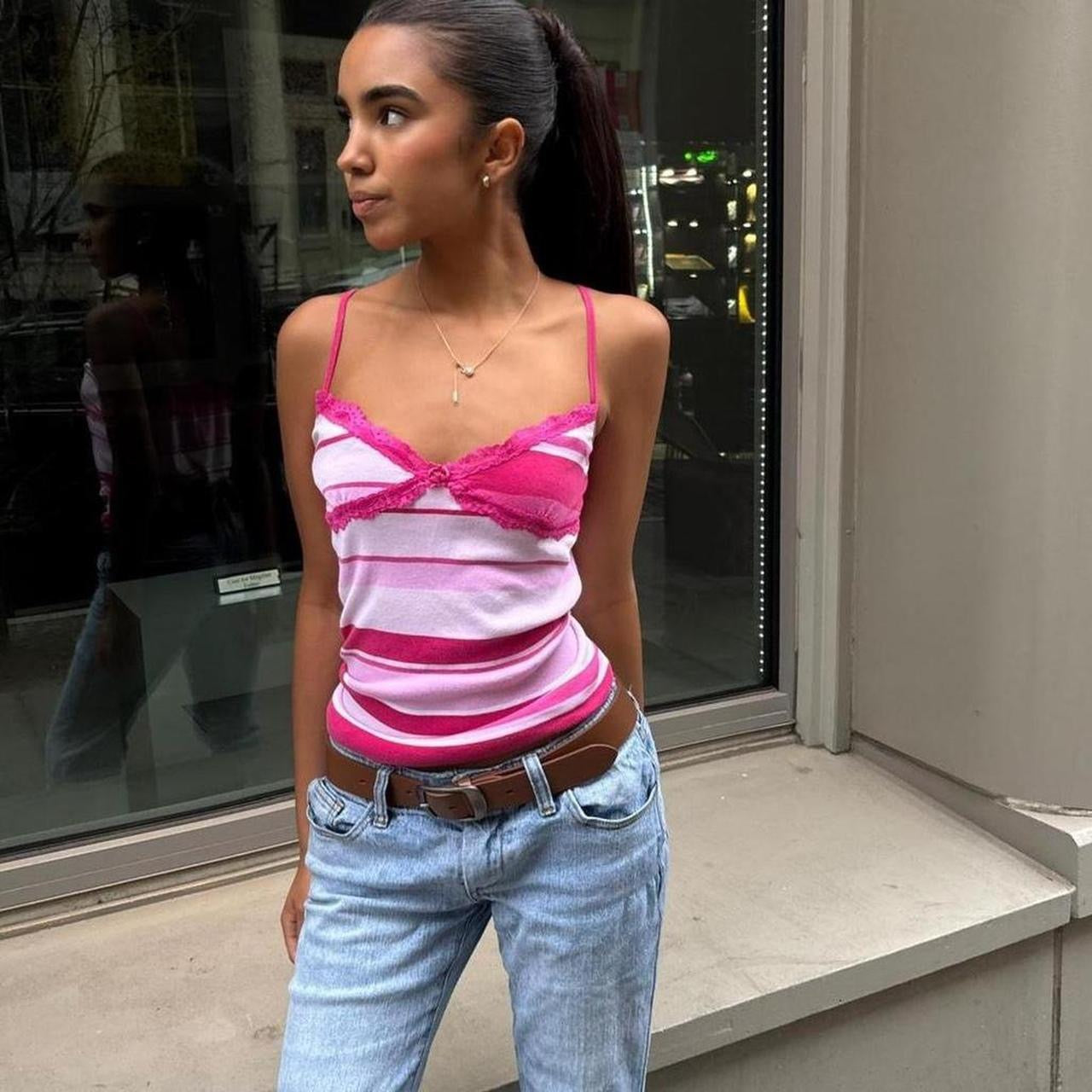 Vintage 2000’s Victoria’s Secret striped cami top