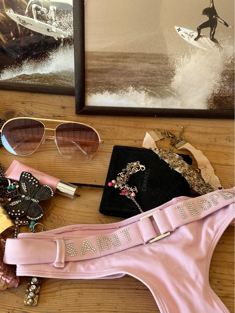 Vintage 00’s pink Saint Tropez bikini bottom
