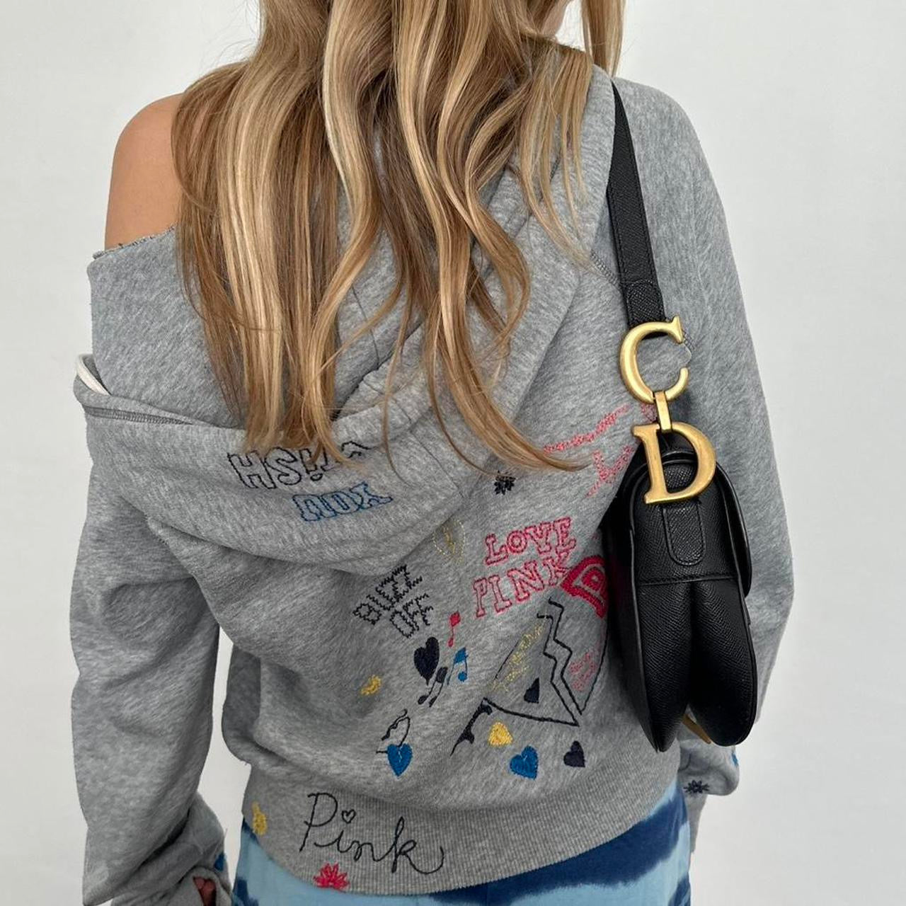 Vintage VS Pink grey hoodie