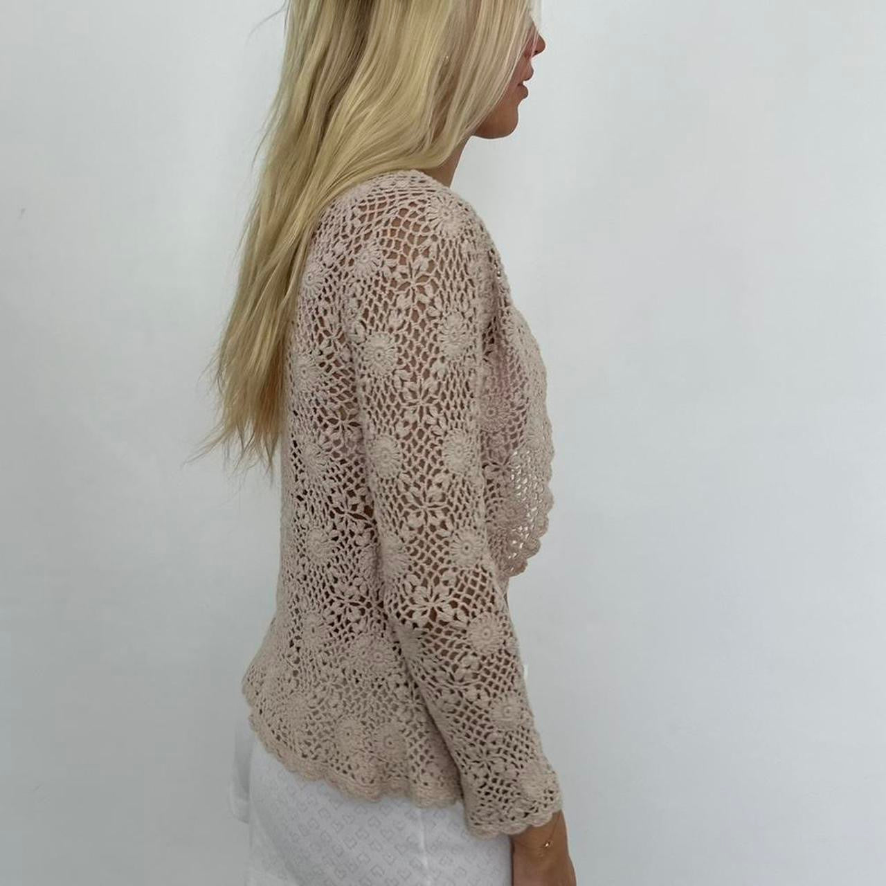 Vintage crochet layering top