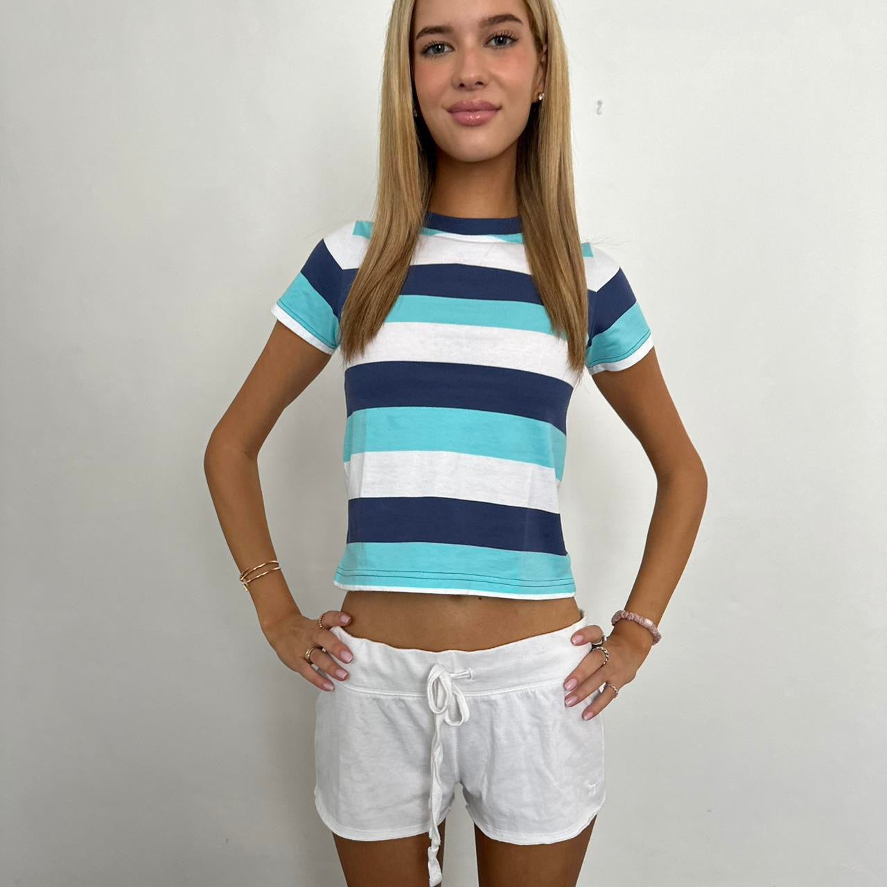 Vintage Ralph Lauren striped baby tee π€π©΅π