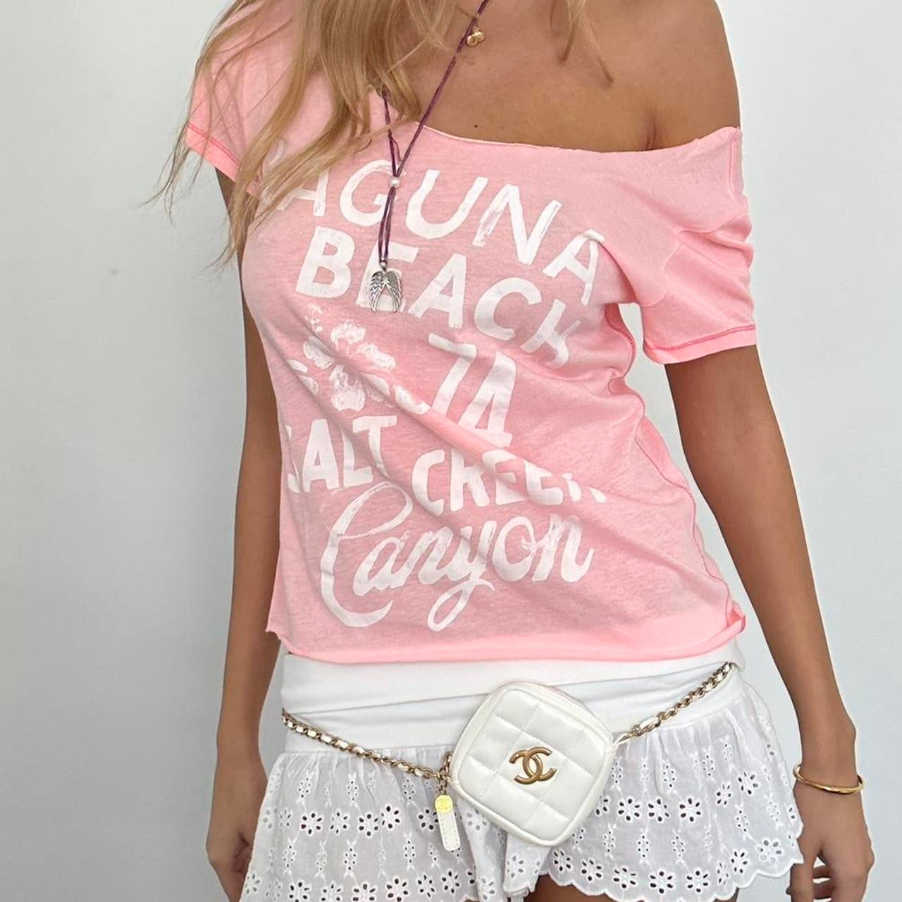 Vintage 2000’s Laguna beach off shoulder top