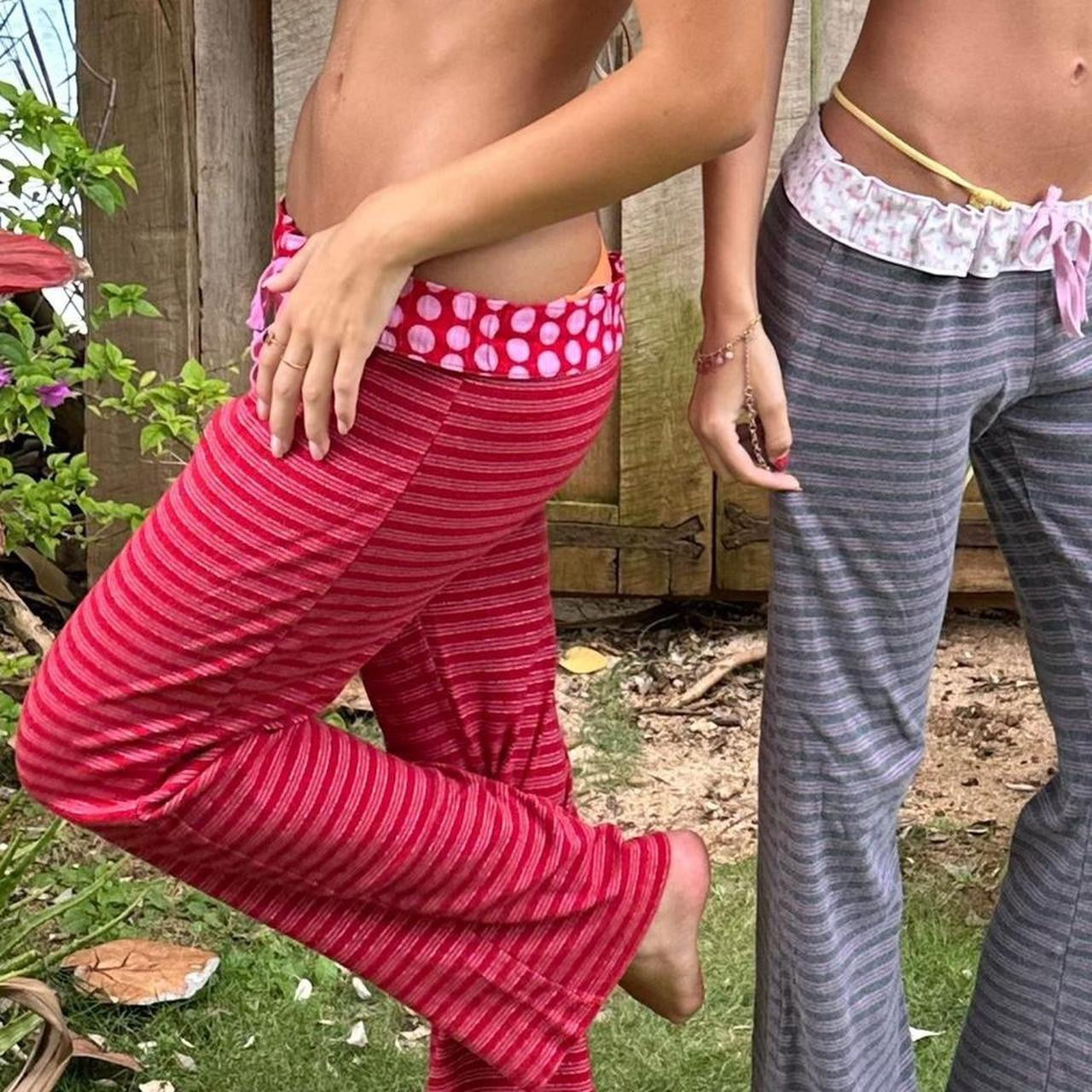 Vintage 2000’s Victoria’s Secret rare striped pants