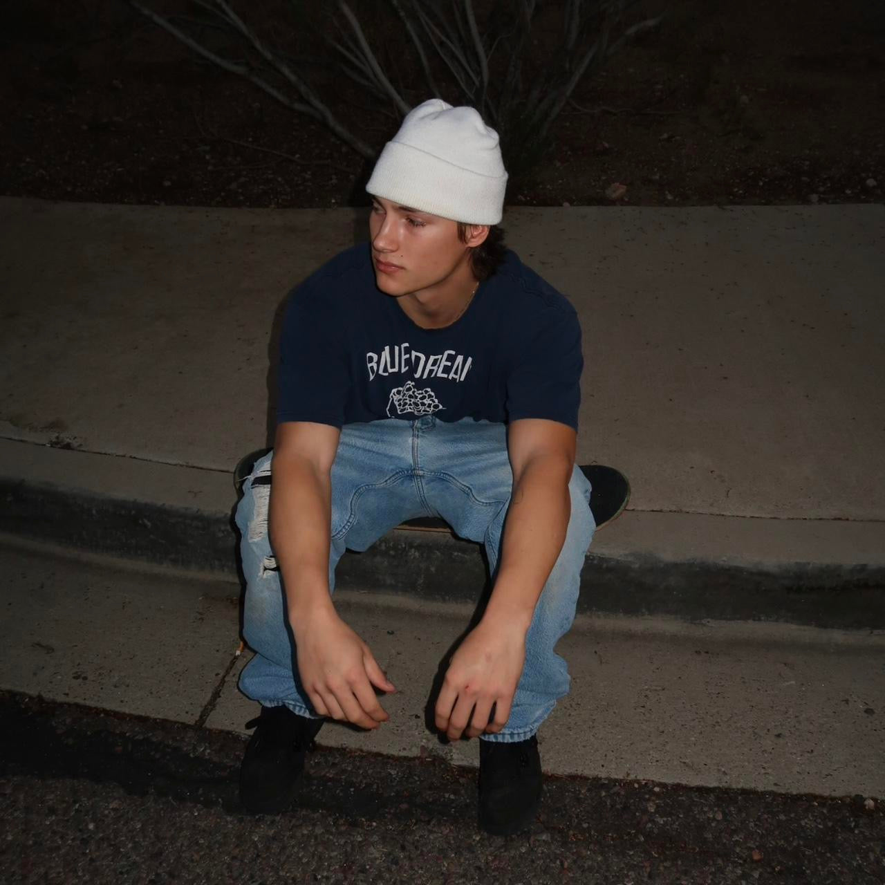 Vintage 90s navy graphic top