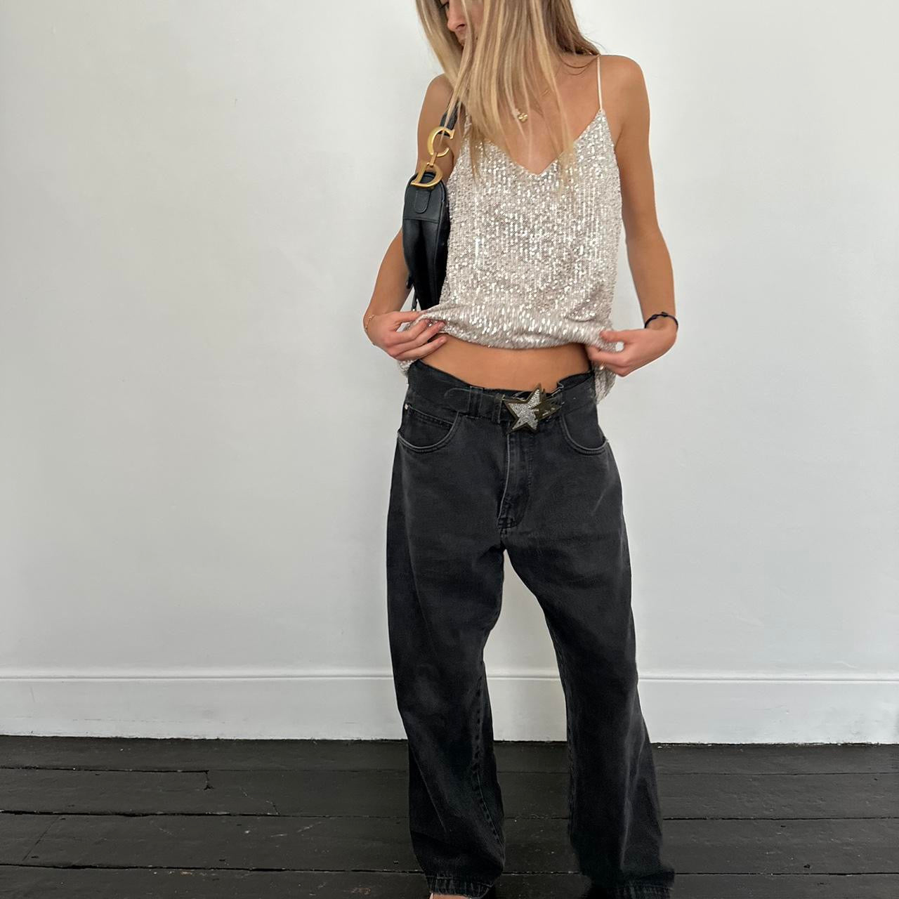 Vintage sequin embellished top