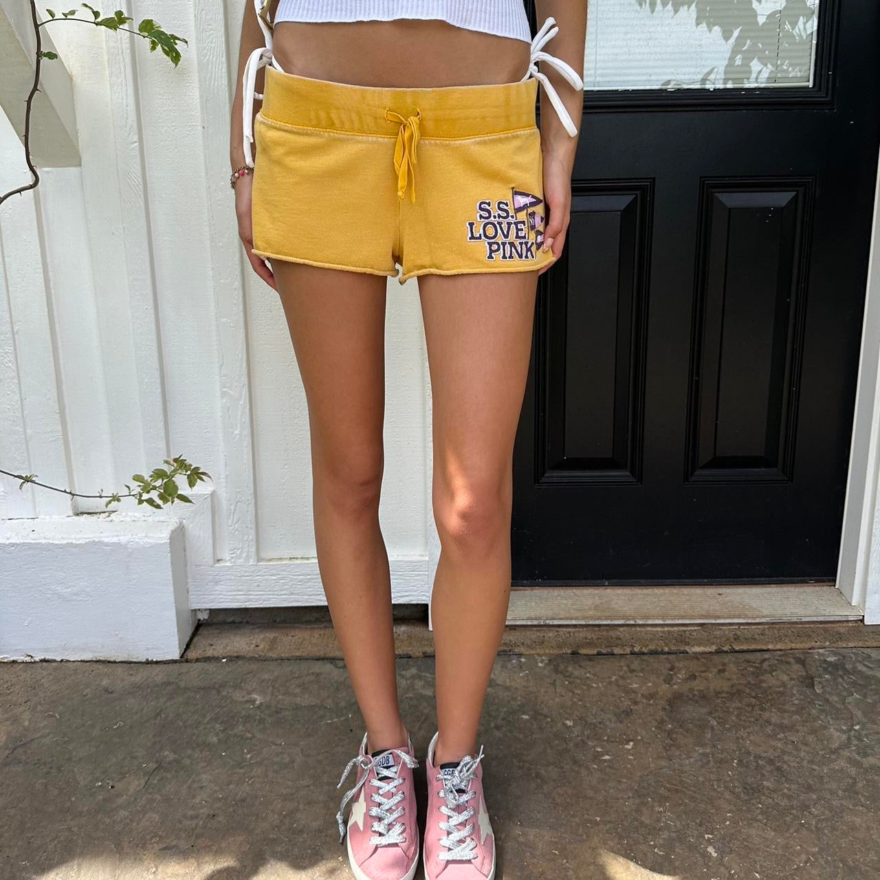 Vintage Victoria’s Secret 2000’s Pink yellow shorts