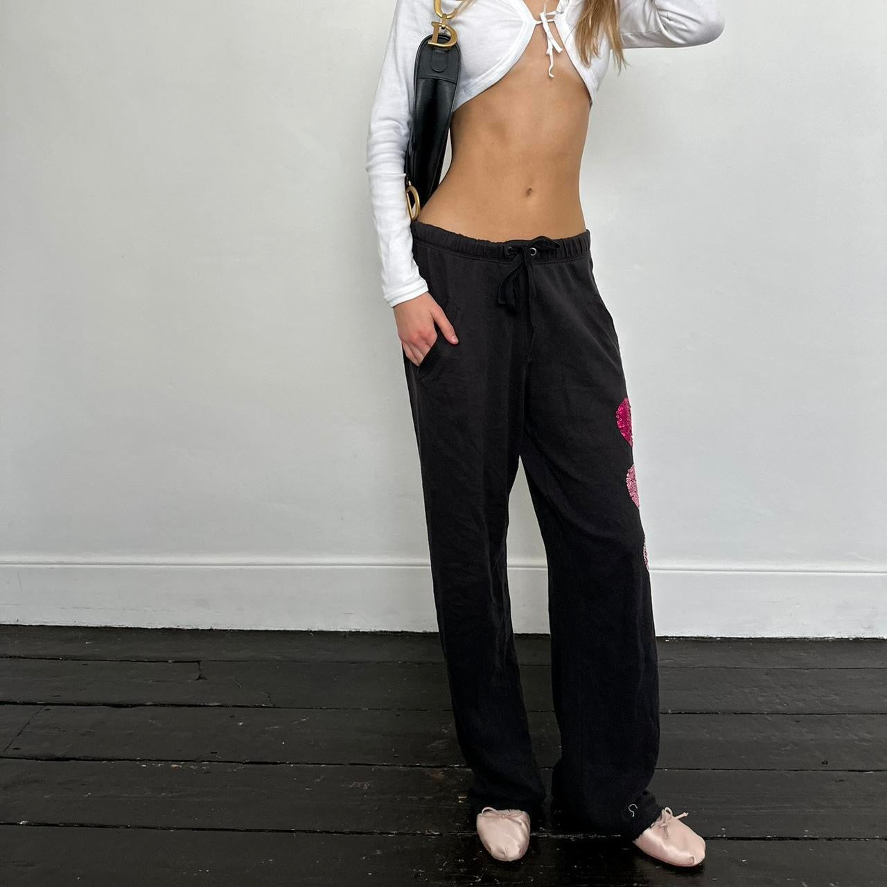 Vintage 2000’s Victorias Secret sequin hearts sweatpants
