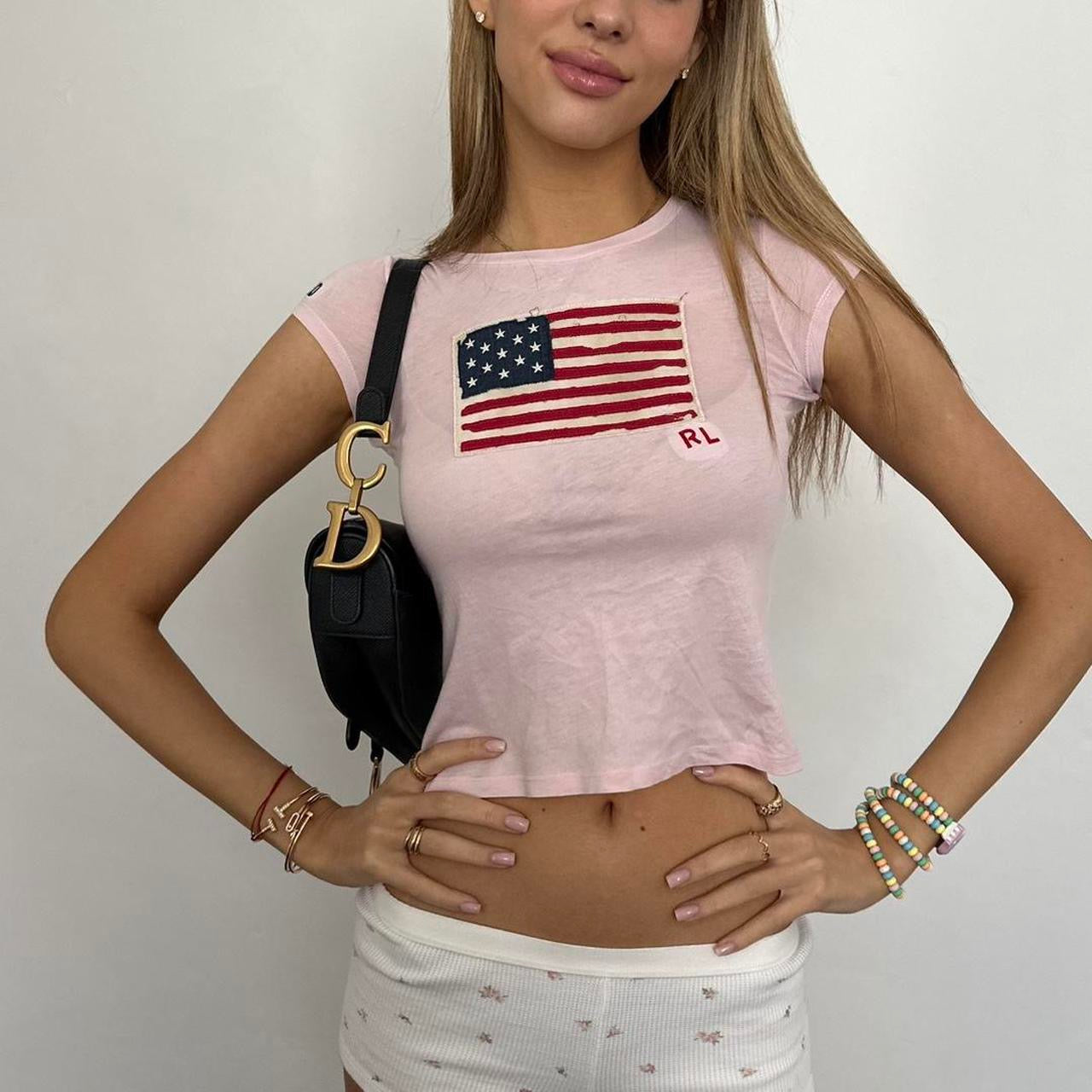 Vintage rare pink Ralph Lauren baby tee