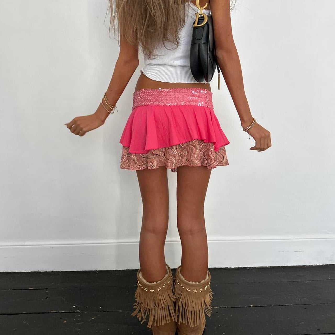 Vintage 90’s layered mini skirt