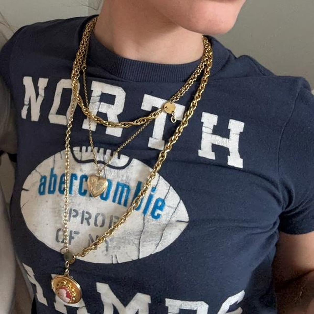 Vintage Abercrombie and fitch American football champs baby tee