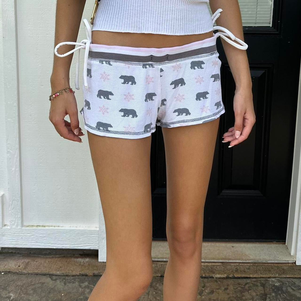 Vintage bear waffle shorts
