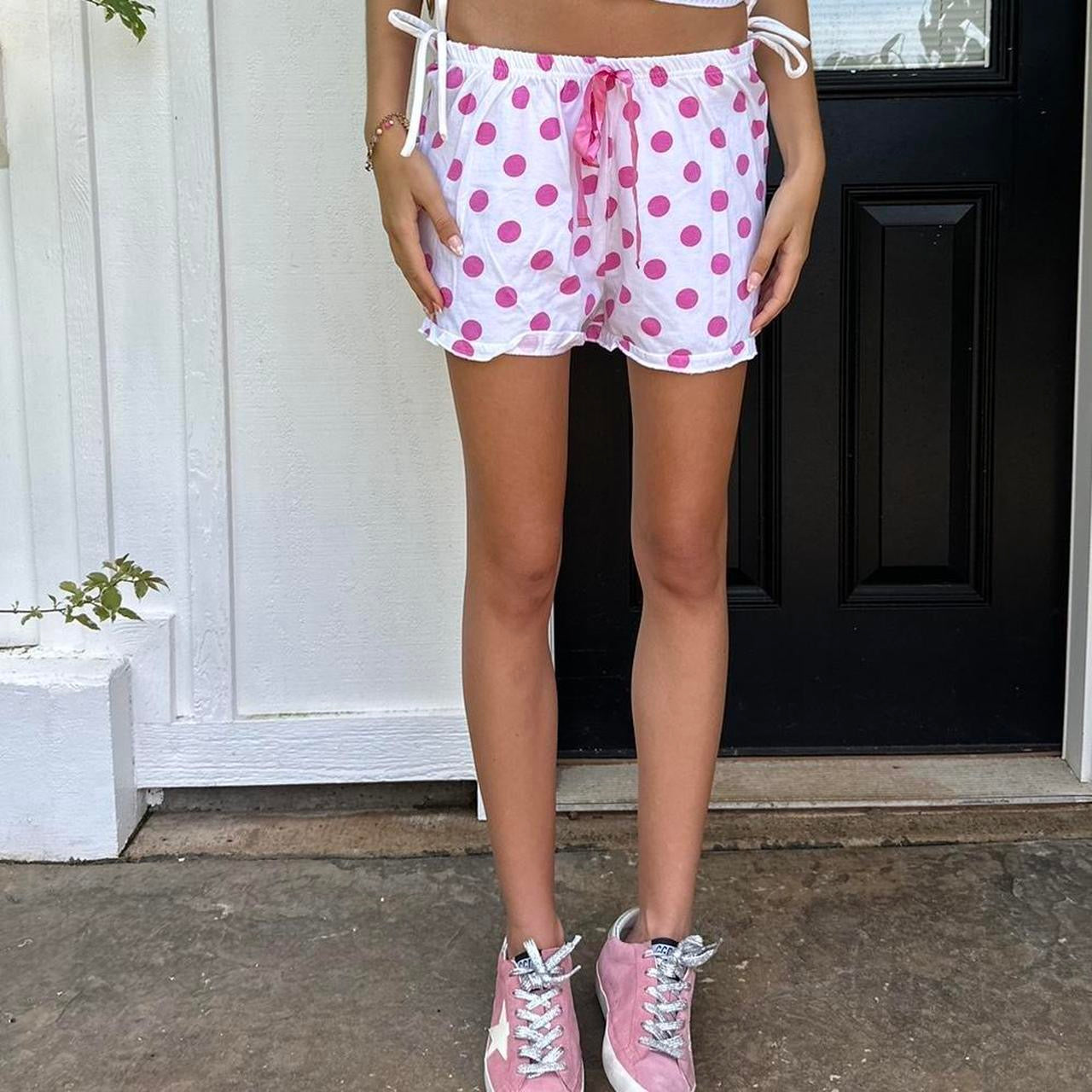Vintage 2000’s pink polka dots shorts