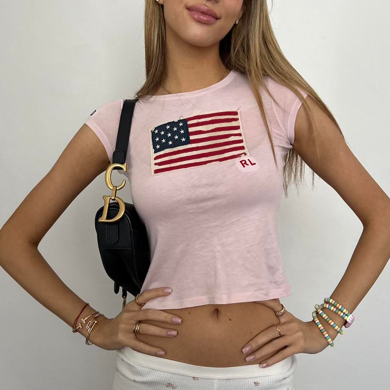Vintage rare pink Ralph Lauren baby tee