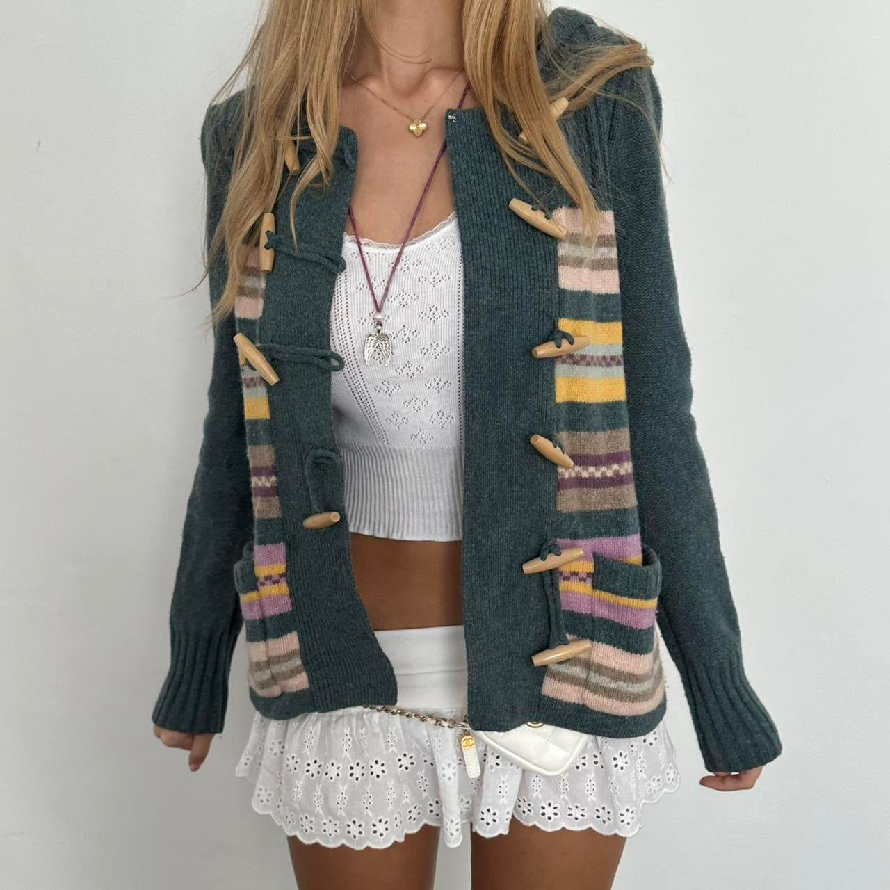 Vintage 90’s Marc Jacob’s duffel knit cardigan