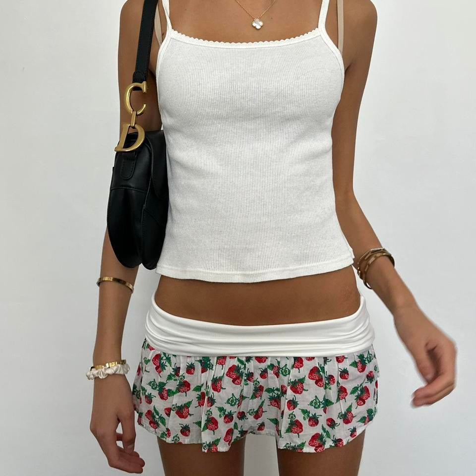 ππ½β―ππβ―πΆ π―π½ππΎπ»π πͺππΎβπΎππΆπ πͺ½ strawberry print micro mini skirt π