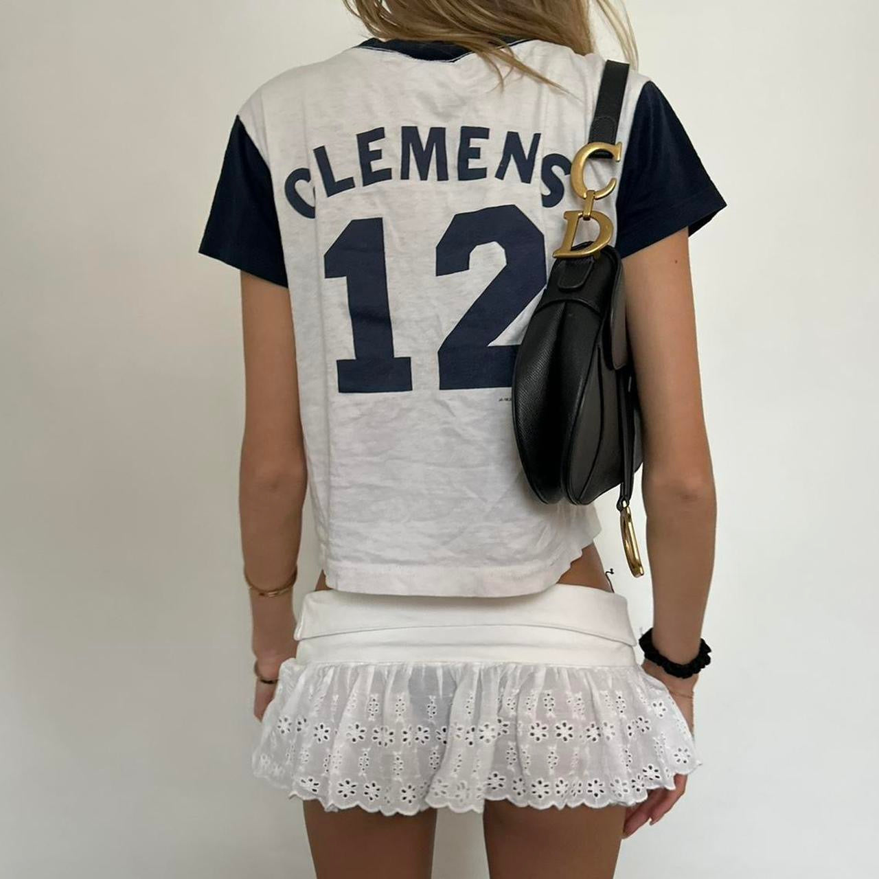 Vintage rare 80s distressed Yankees baby tee