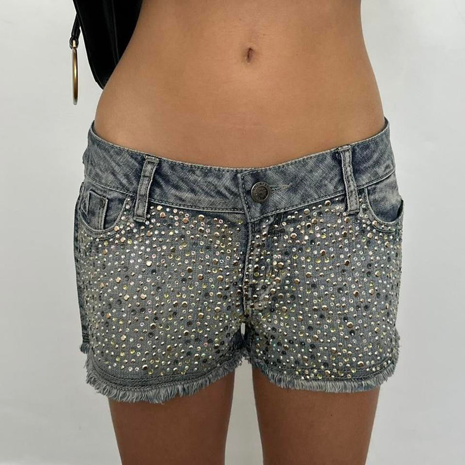 Vintage 2000’s denim sequin shorts