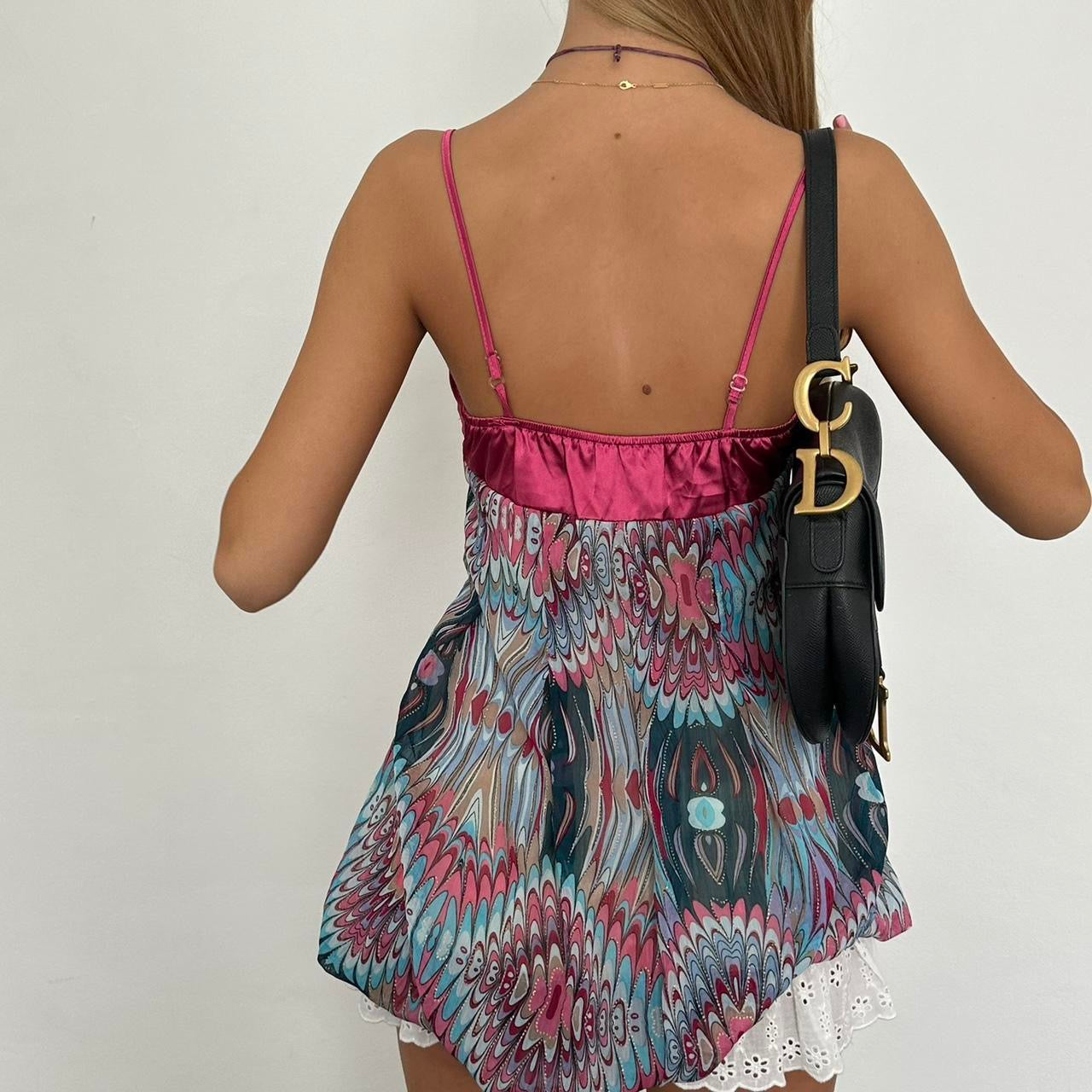 Vintage 90’s silly floral babydoll top