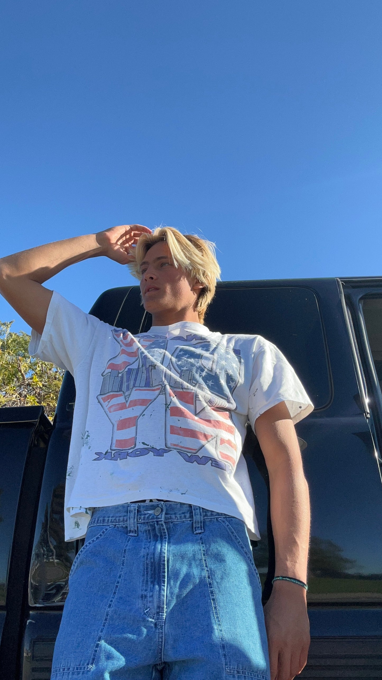 Vintage 90’s DKNY distressed tee