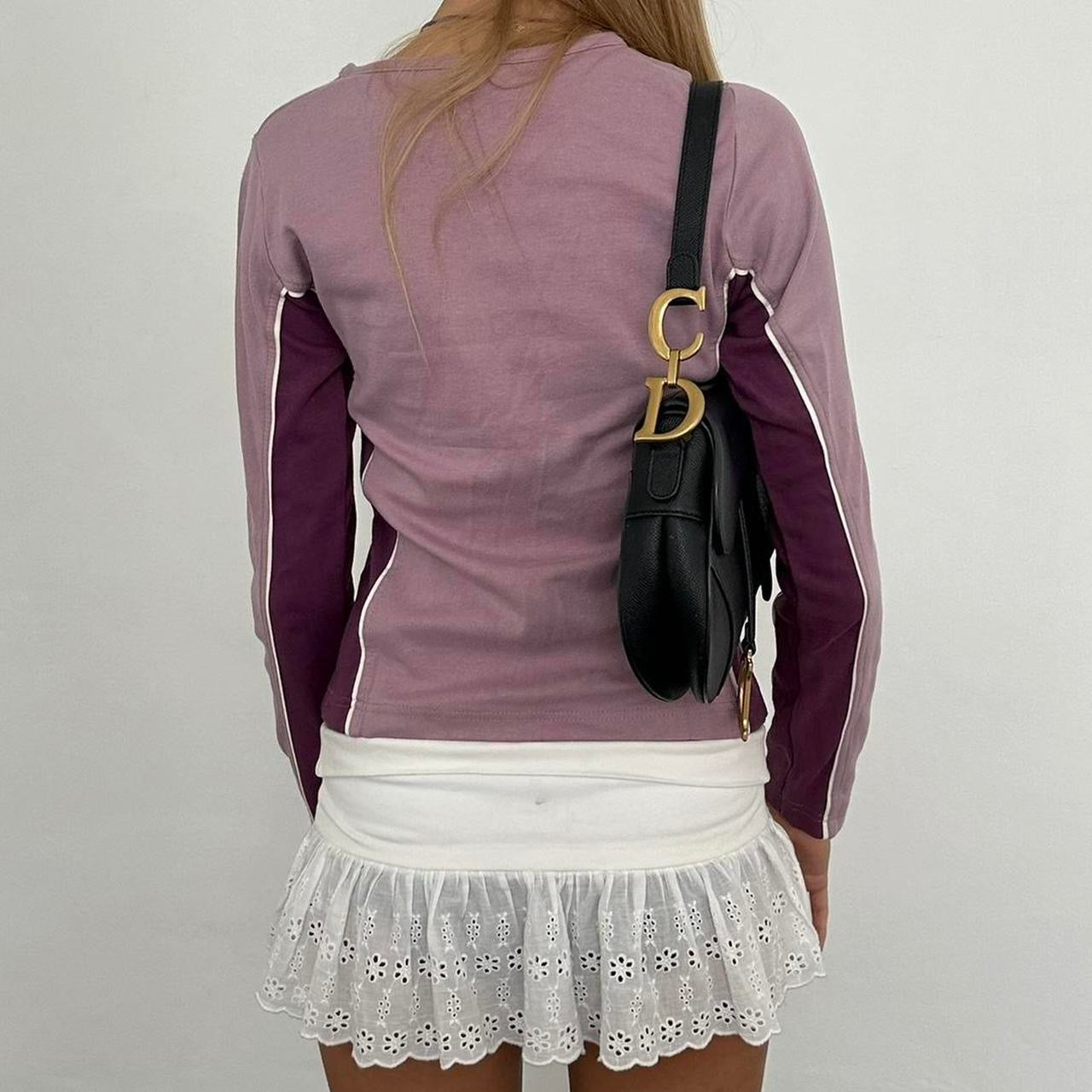 Vintage varsity athletic long sleeve top