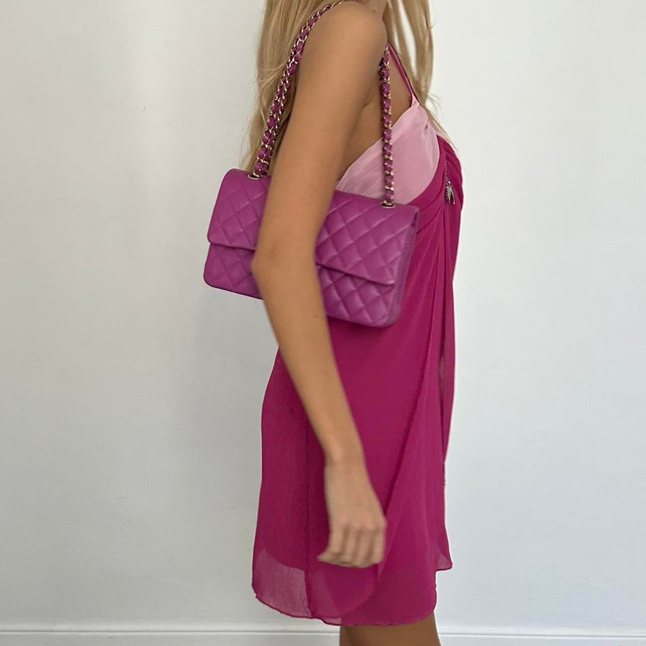 Vintage pink 90’s halter neck dress