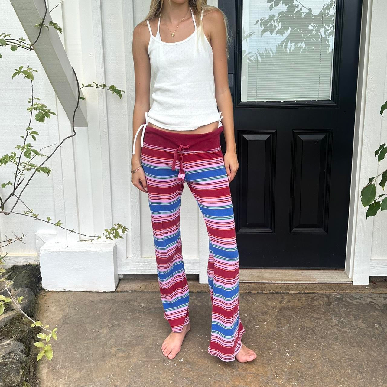 Vintage 2000’s Victoria’s Secret rare striped pants