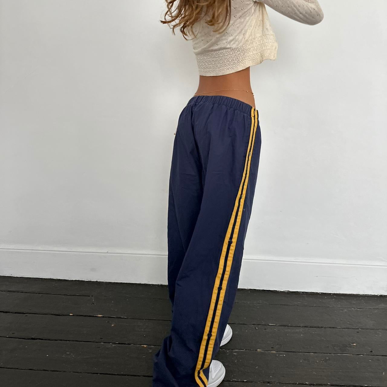 Vintage 90s Ralph Lauren blue and yellow track pants