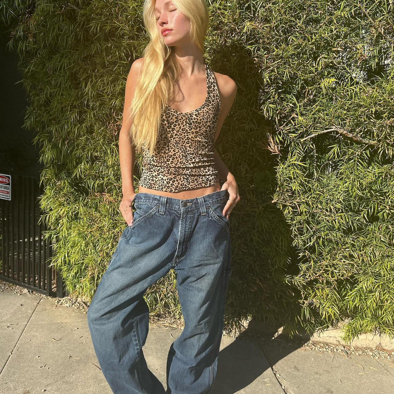 Vintage Levi’s carpenter blue wash boyfriend fit style jeans 🩵